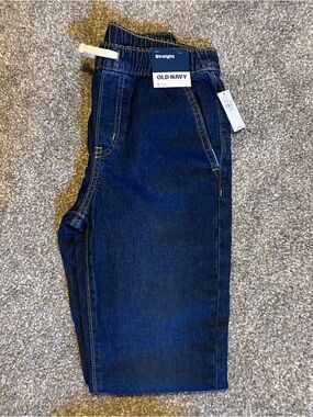 Old Navy Boys elastic waist straight leg jeans